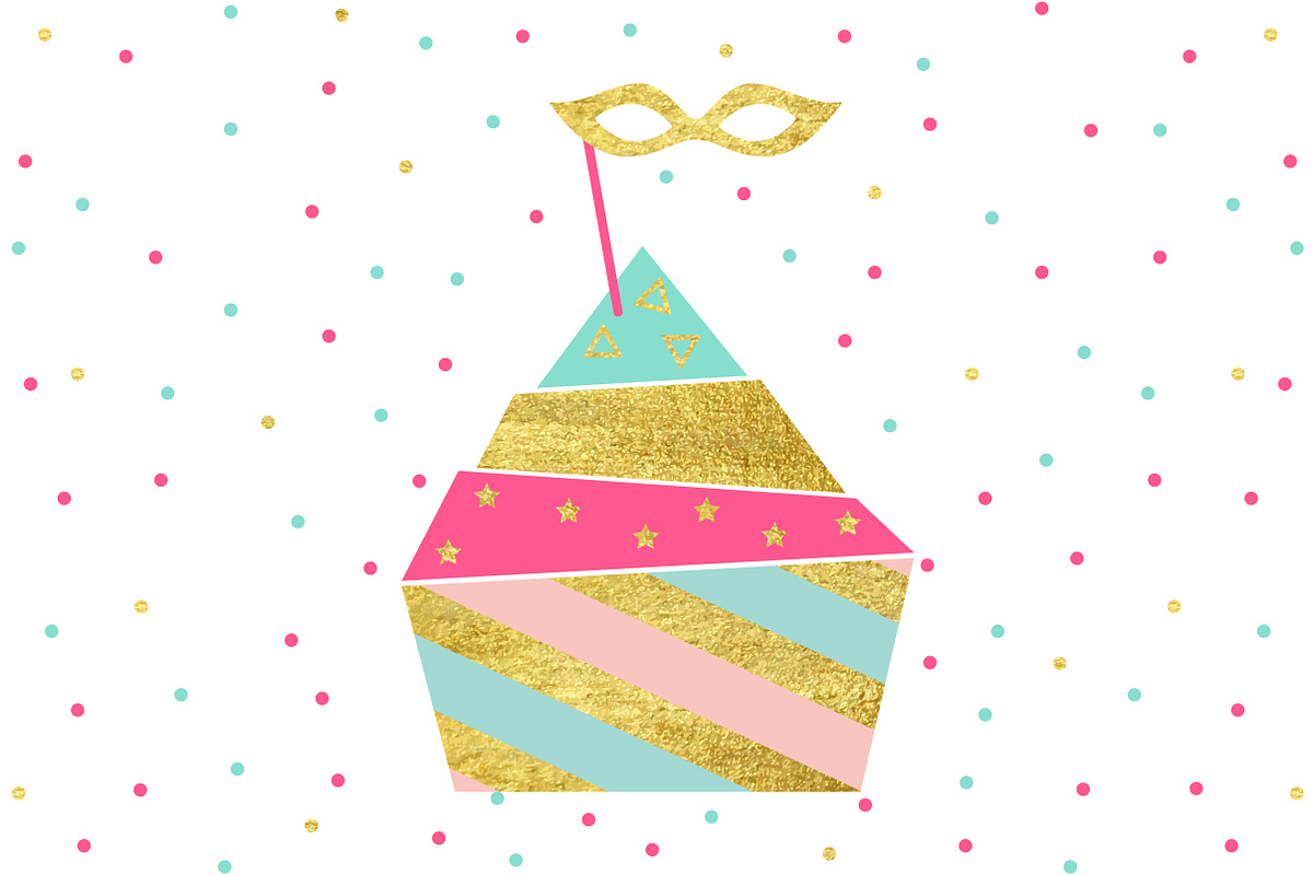 Birthday Cupcake Card in Illustrations - product preview 8