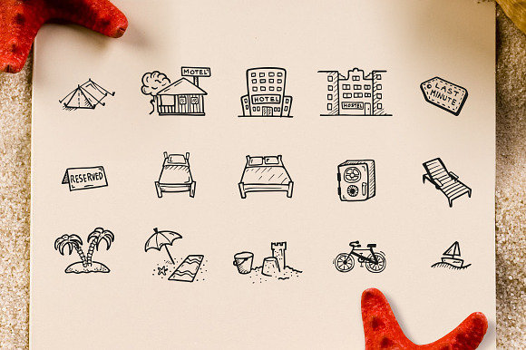 Travel - Hand Drawn Icons in Travel Icons - product preview 1