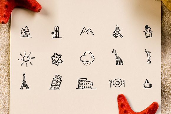 Travel - Hand Drawn Icons in Travel Icons - product preview 2