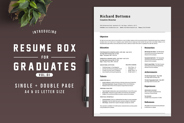 Resume Box for College Graduates V.1