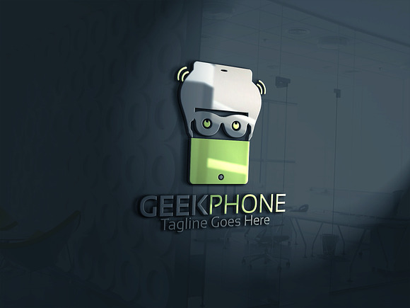 Geek Phone Logo in Logo Templates - product preview 3