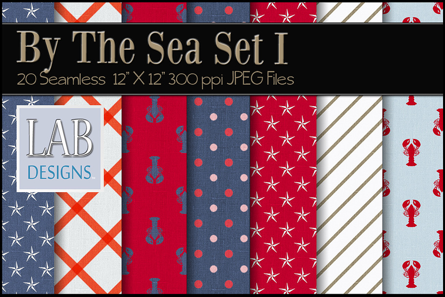 20 Nautical Fabric Textures Set I