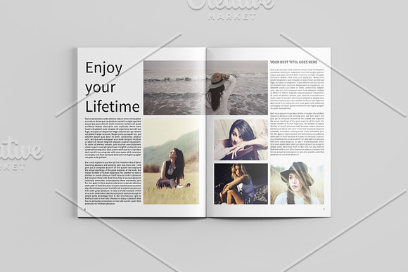 Fashion LookBook Magazine-V545 in Magazine Templates - product preview 6