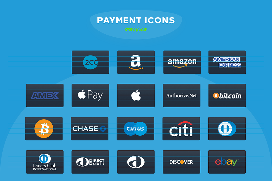 PAYMENT / CREDIT CARD VECTOR ICONS D