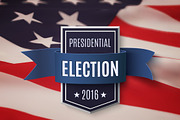 Presidential election 2016 poster.