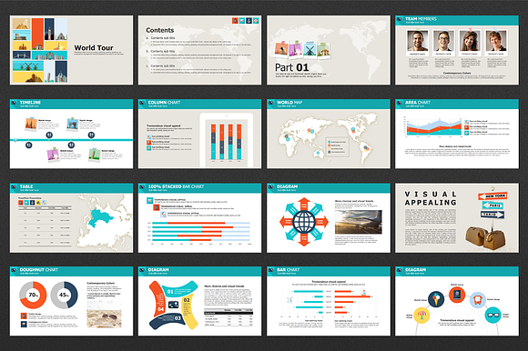 World Tour PowerPoint Template in PowerPoint Templates - product preview 1