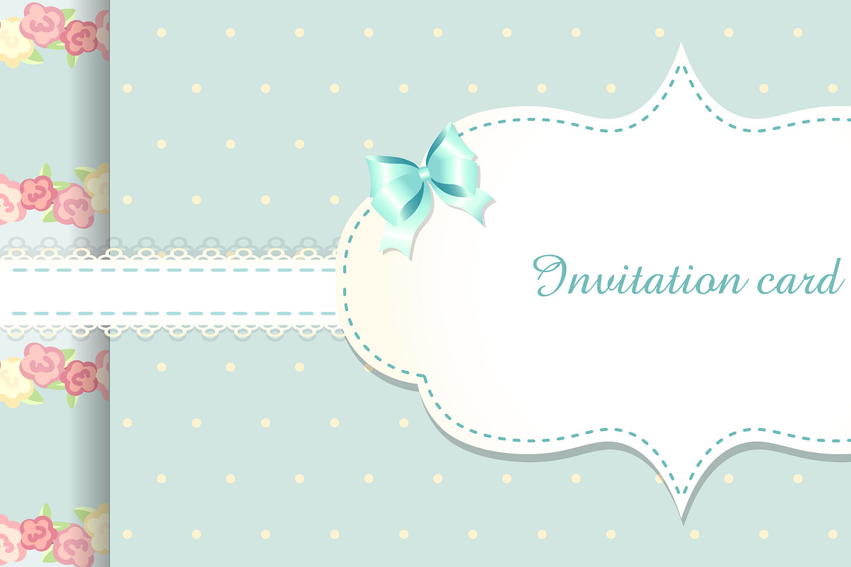 invitation card in Illustrations - product preview 8