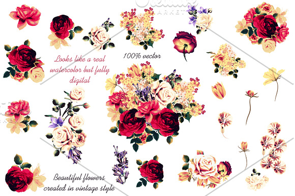 Summer and wedding vector bundle in Illustrations - product preview 2