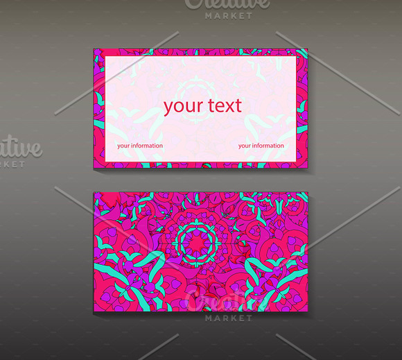 Business cards mandala. in Patterns - product preview 1