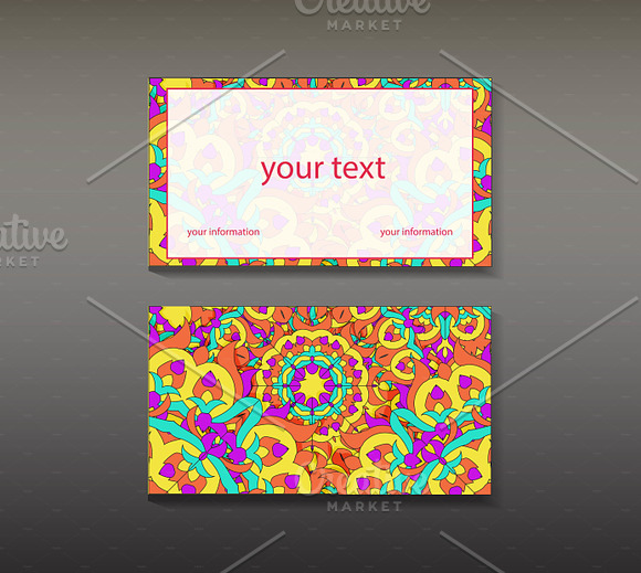 Business cards mandala. in Patterns - product preview 2