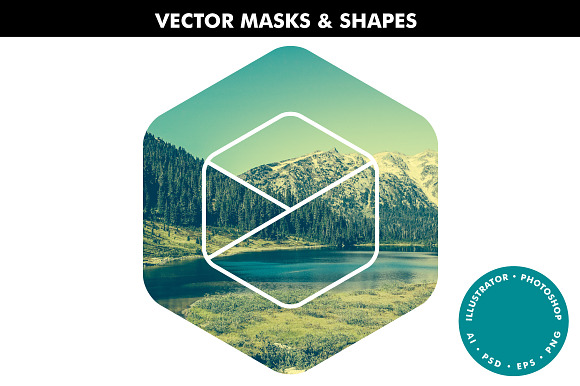Vector Masks & Shapes - Ai & Ps in Objects - product preview 9