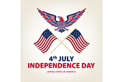 Independence day USA 4th July vector