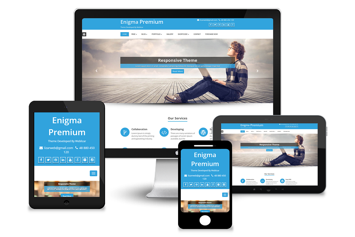 Enigma Premium  WordPress Theme in WordPress Business Themes - product preview 8