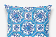 Seamless blue old oriental pattern