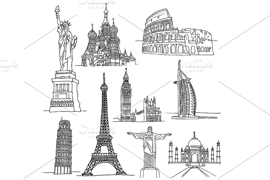 Sketches of Famous Places. in Illustrations - product preview 8