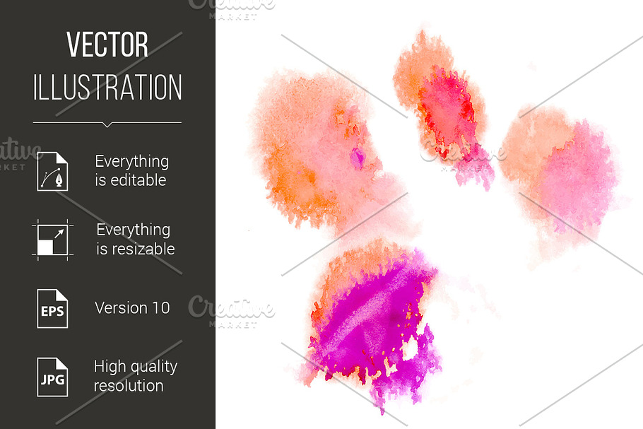 Watercolor splashes in Graphics - product preview 8