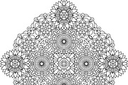 Outlined circular geometric pattern 