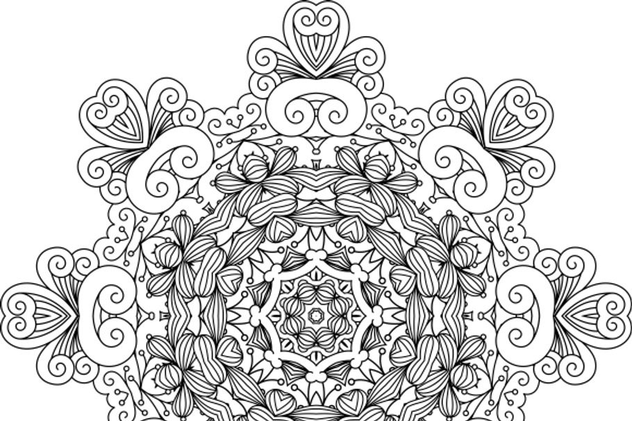 Intricate symmetrical pattern in Graphics - product preview 8