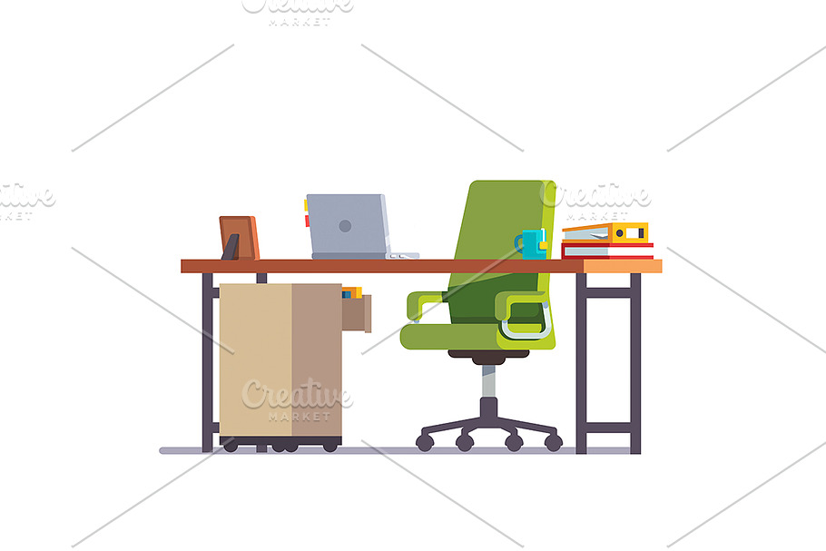 Home or office desk  in Illustrations - product preview 8