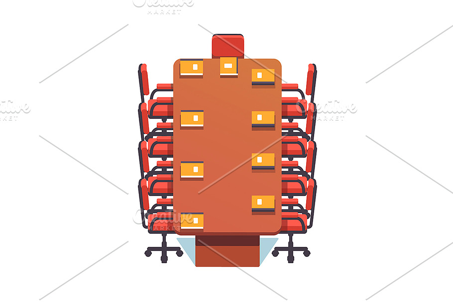 Empty conference room in Illustrations - product preview 8