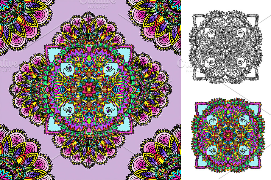 Seamless pattern. Boho style. in Patterns - product preview 8
