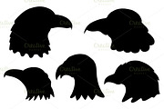Set of Eagles silhouettes
