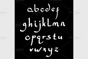 Vector handmade Roman alphabet