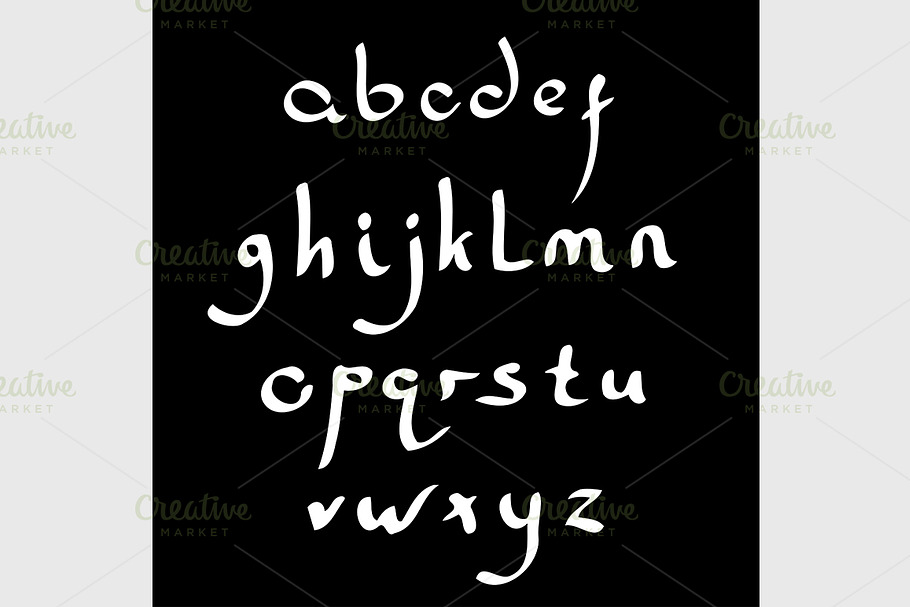 Vector handmade Roman alphabet in Graphics - product preview 8