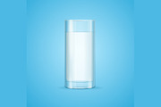 Realistic Milk Glass. Vector