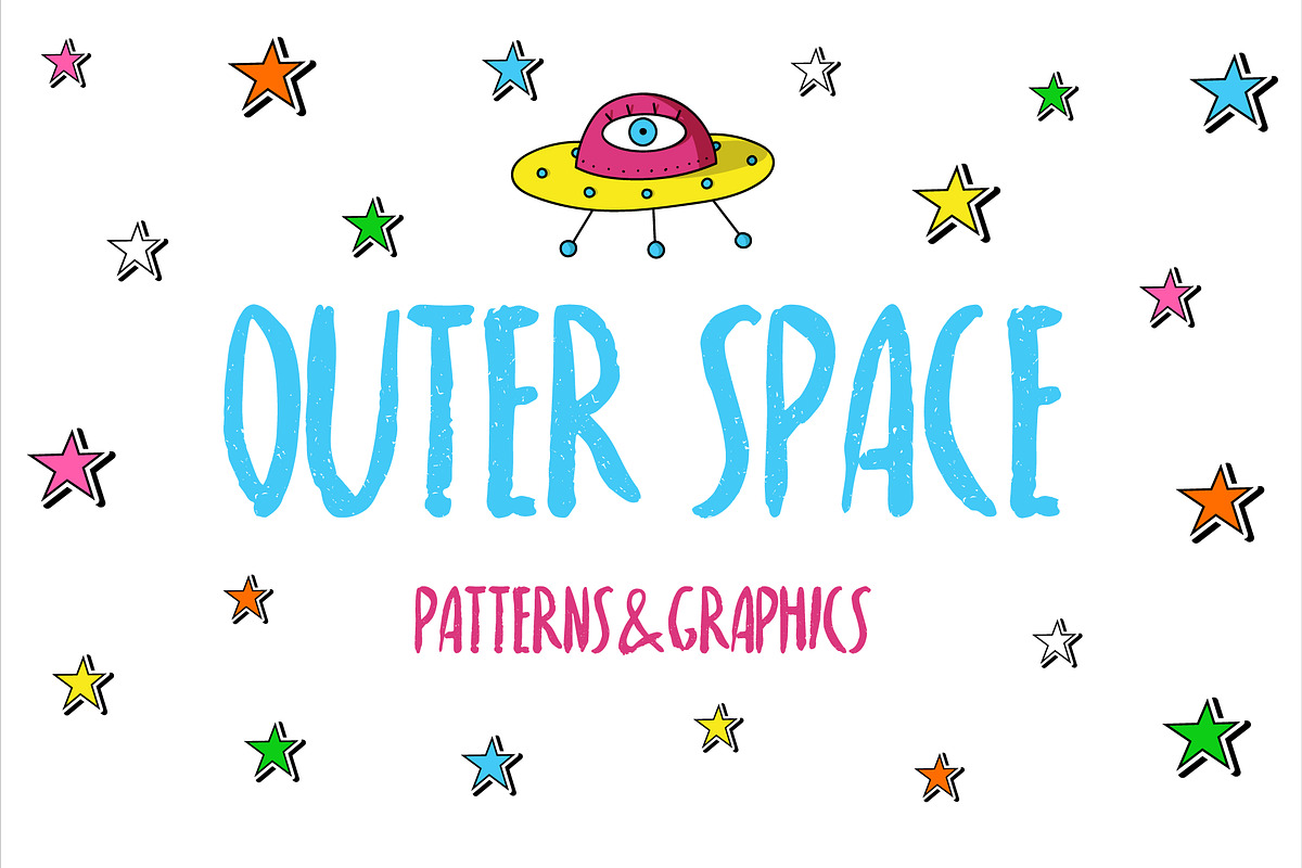 Outer Space patterns&graphics in Patterns - product preview 8