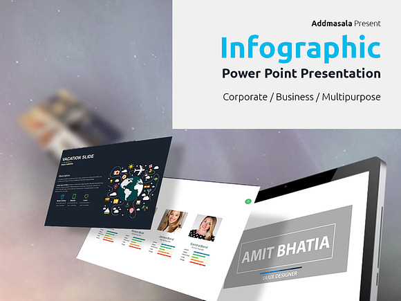 Info Graphic PowerPoint Presentation in PowerPoint Templates - product preview 1