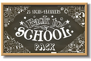 Back to school illustrations pack.