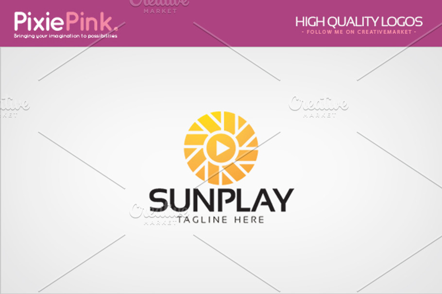 Sun Play Logo Template in Logo Templates - product preview 8