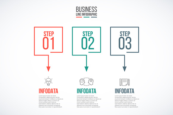 Line flat elements for infographic_7 in PowerPoint Templates - product preview 5