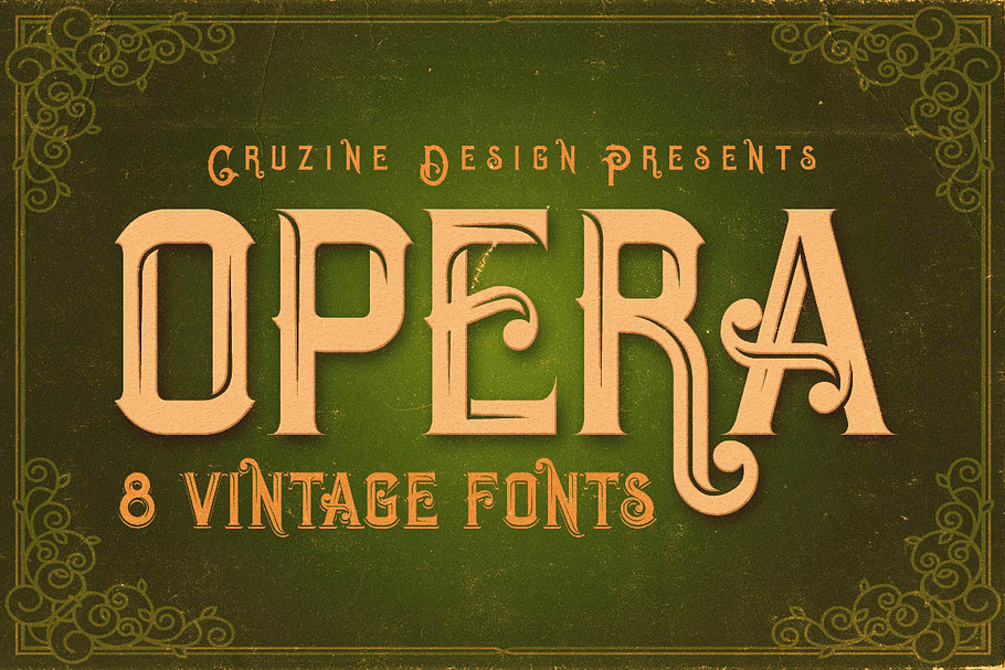 Opera Vintage Typeface in Display Fonts - product preview 8