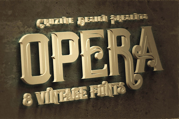 Opera Vintage Typeface in Display Fonts - product preview 4