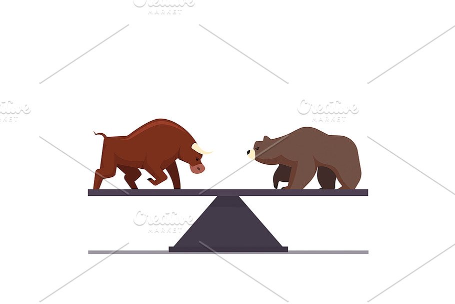 Stock market bulls in Illustrations - product preview 8