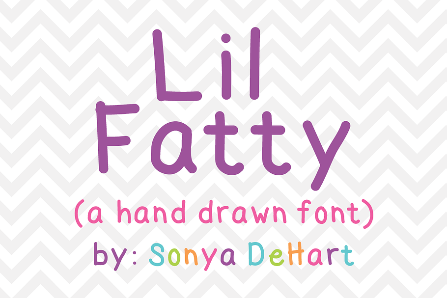 Lil Fatty a Hand Drawn Font