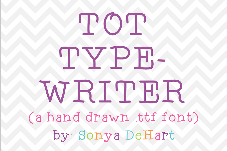 Tot Typewriter a Hand Drawn Font in Serif Fonts - product preview 8