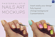 Photorealistic Nails Art Mockups