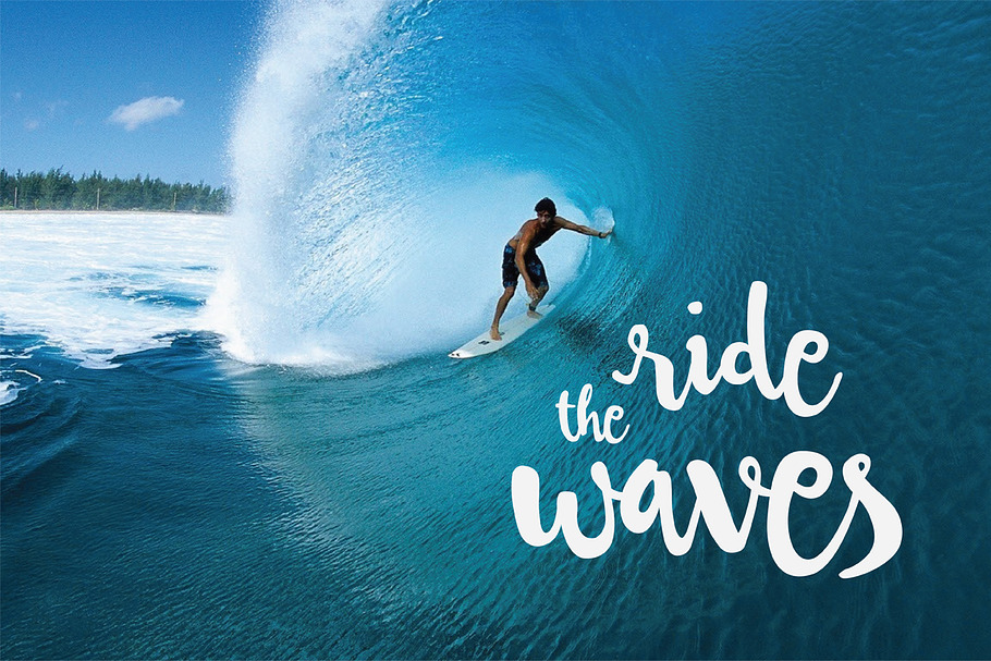 Oceanwaves Typeface in Display Fonts - product preview 8