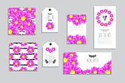 Pink Floral Cards