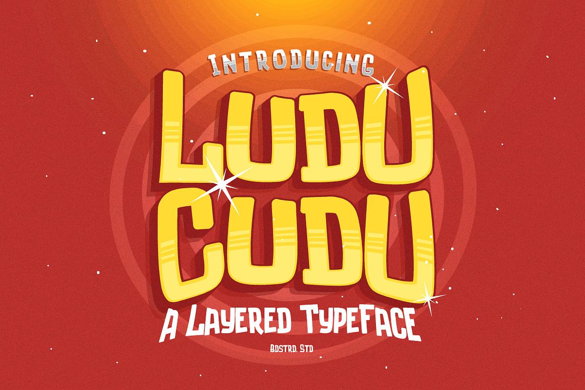 Luducudu Layered Typeface  in Display Fonts - product preview 8