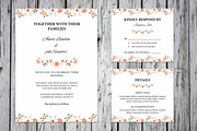 Floral Wedding Invitation Template 