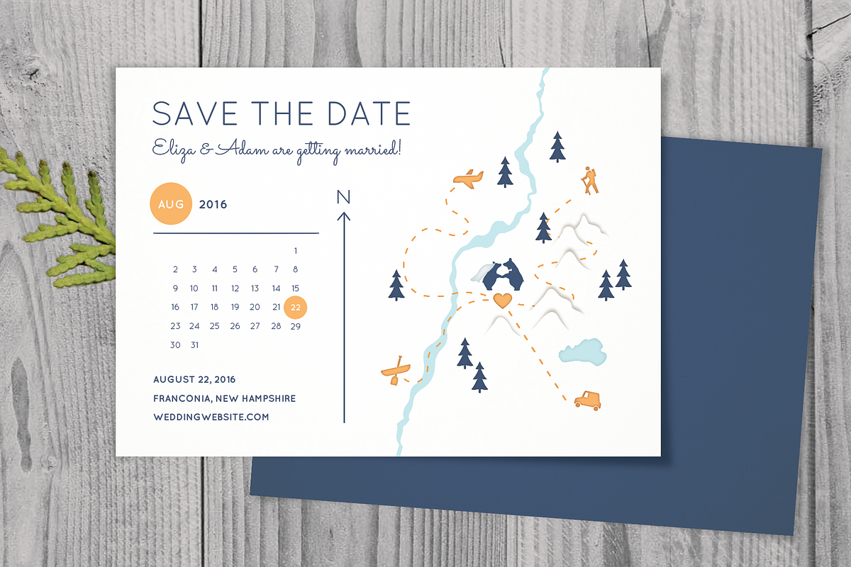 Rustic Save the Date in Wedding Templates - product preview 8