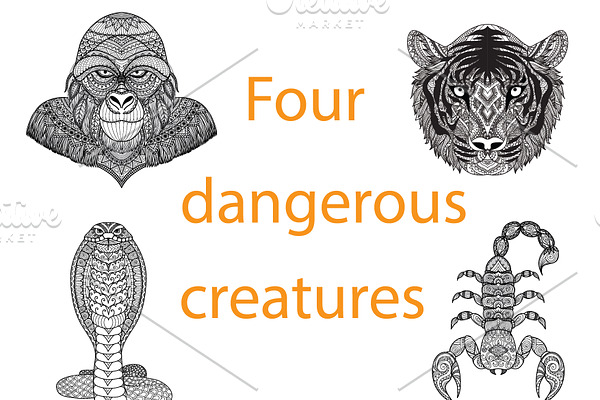 Dangerous creatures doodles