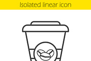 Takeaway coffee cup icon. Vector