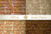 Medieval City Seamless Patterns #1
