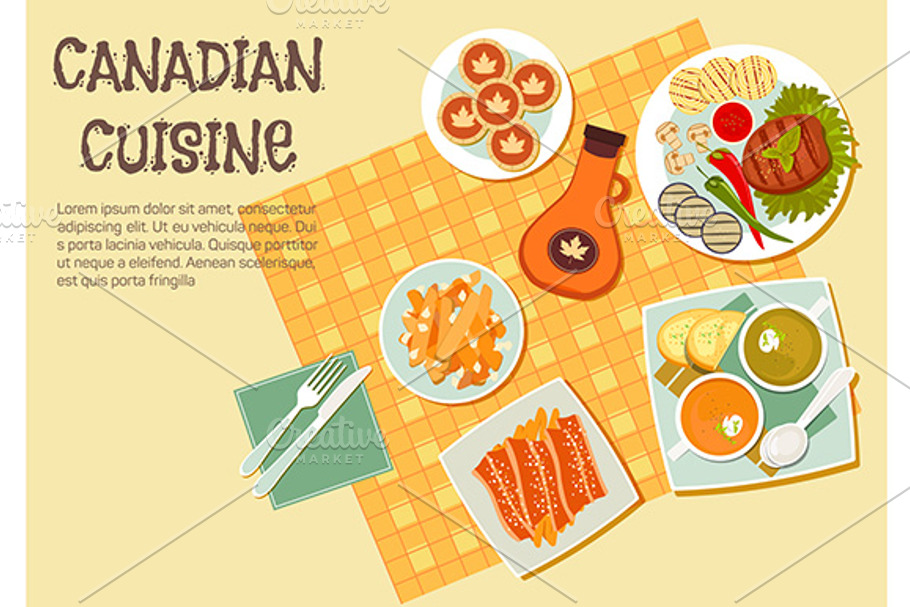 Canadian cuisine dishes in Graphics - product preview 8