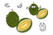Cartoon durian fruit